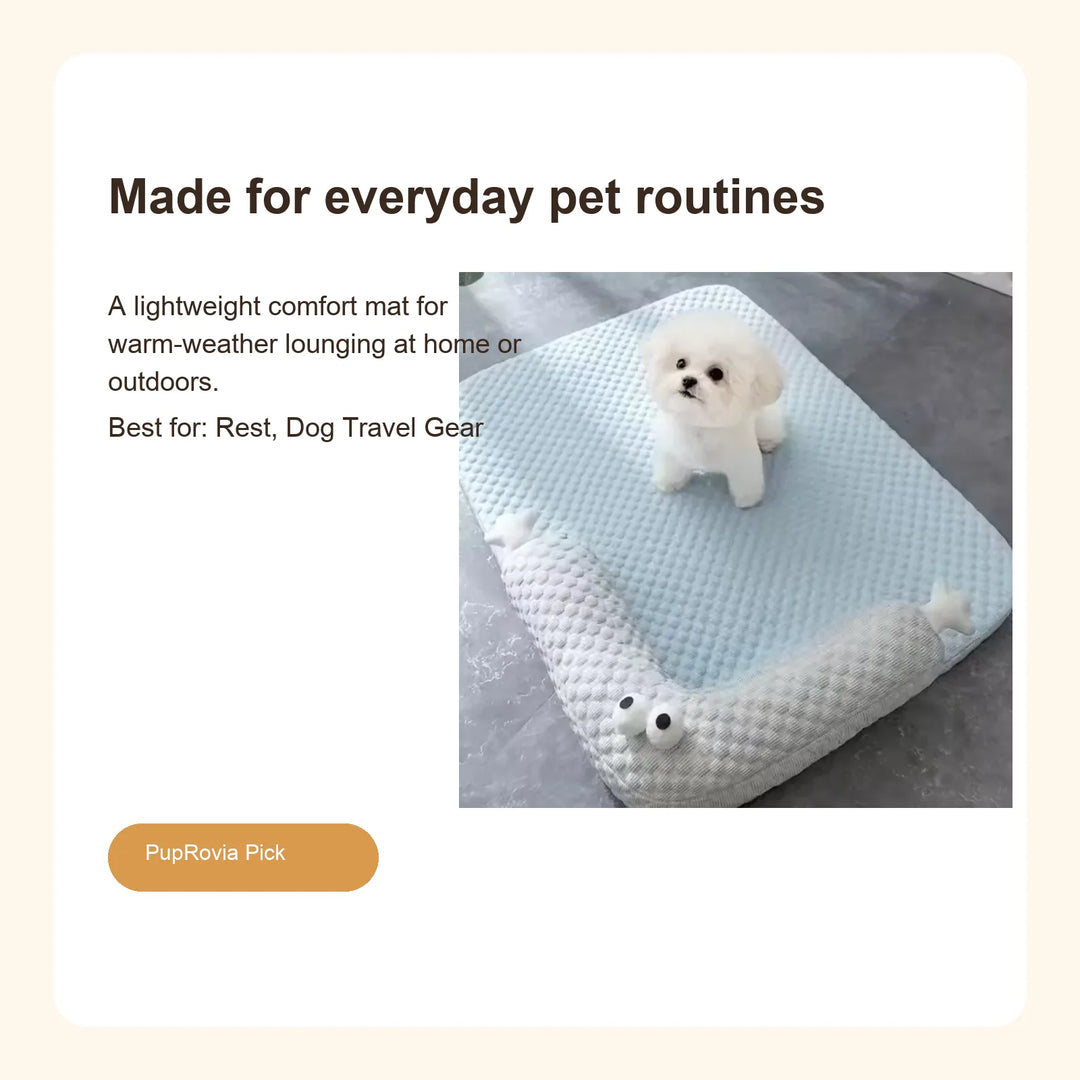 Cooling Pet Summer Mat - Lifestyle