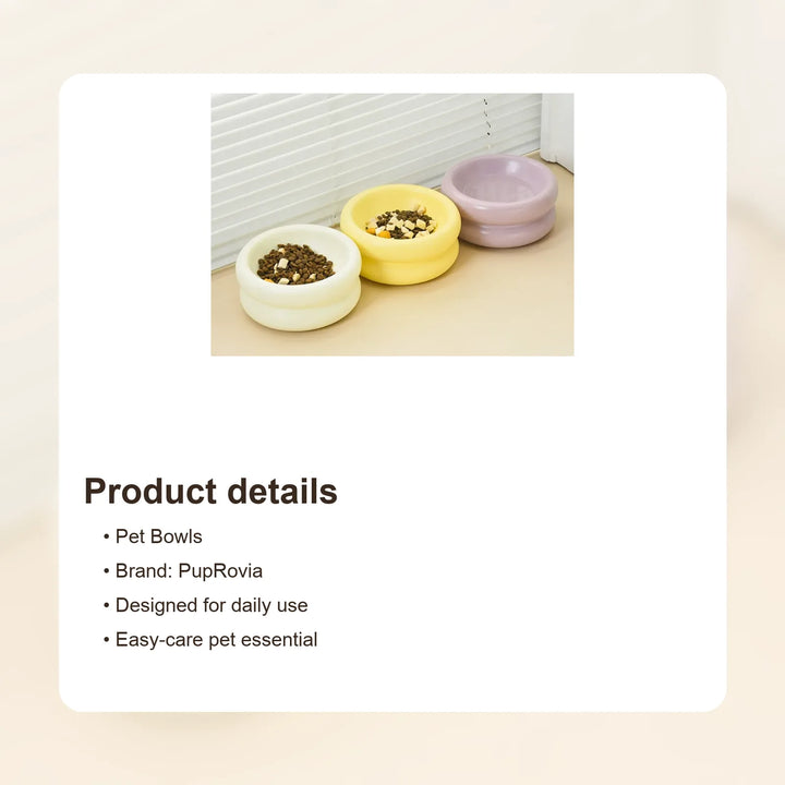 Elevated Ceramic Pet Bowl with Stand - Details