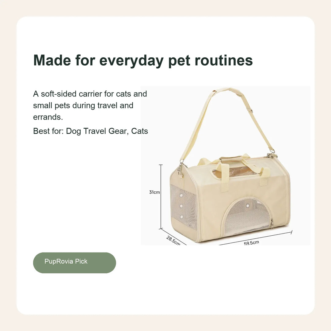 Foldable Breathable Pet Carrier Bag - Lifestyle