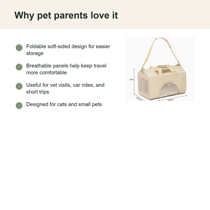 Foldable Breathable Pet Carrier Bag - Benefits