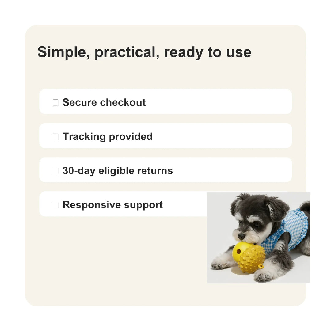 Interactive Dog Slow Feeder Puzzle Toy - Trust