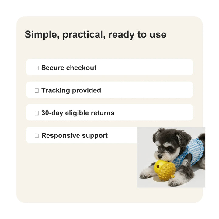 Interactive Dog Slow Feeder Puzzle Toy - Trust