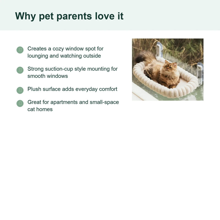 Plush Cat Window Hammock Perch - Benefits