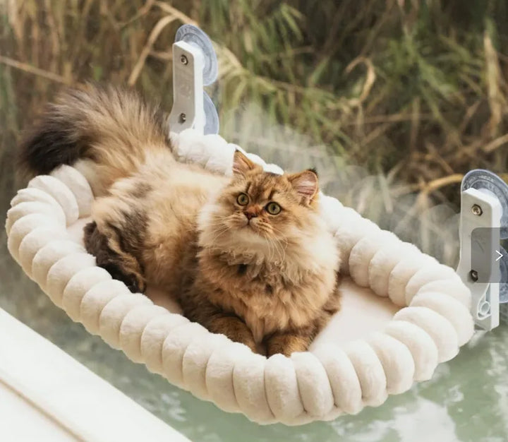 Plush Cat Window Hammock Perch