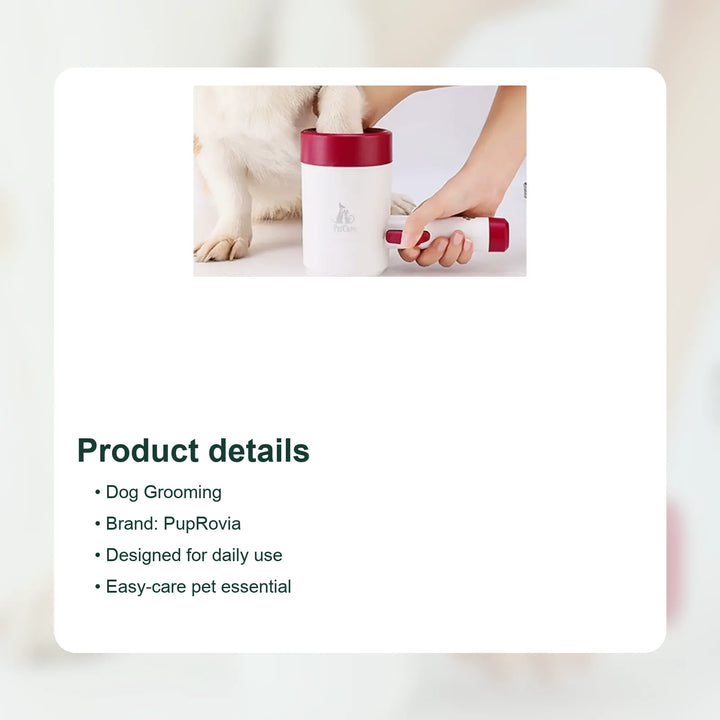 Press-to-Clean Dog Paw Washer Cup - Details