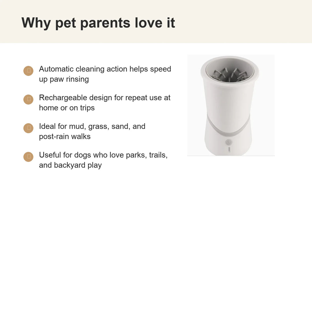 Rechargeable Automatic Dog Paw Cleaner - Benefits