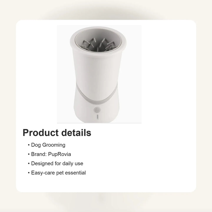 Rechargeable Automatic Dog Paw Cleaner - Details