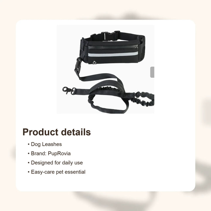 Reflective Hands-Free Dog Running Belt Leash - Details