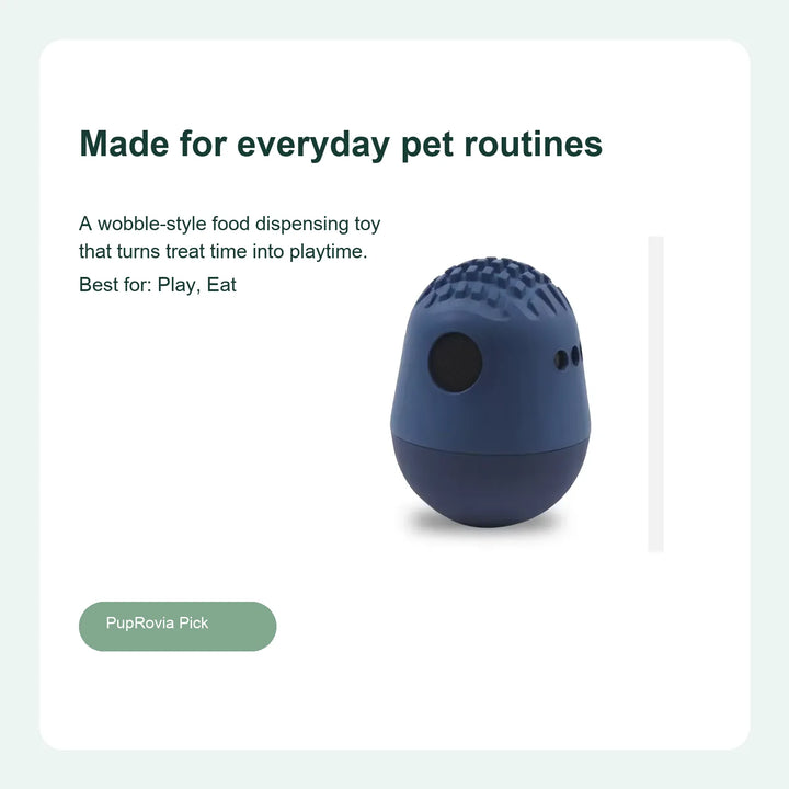 Tumbler Dog Treat Dispenser Toy - Lifestyle