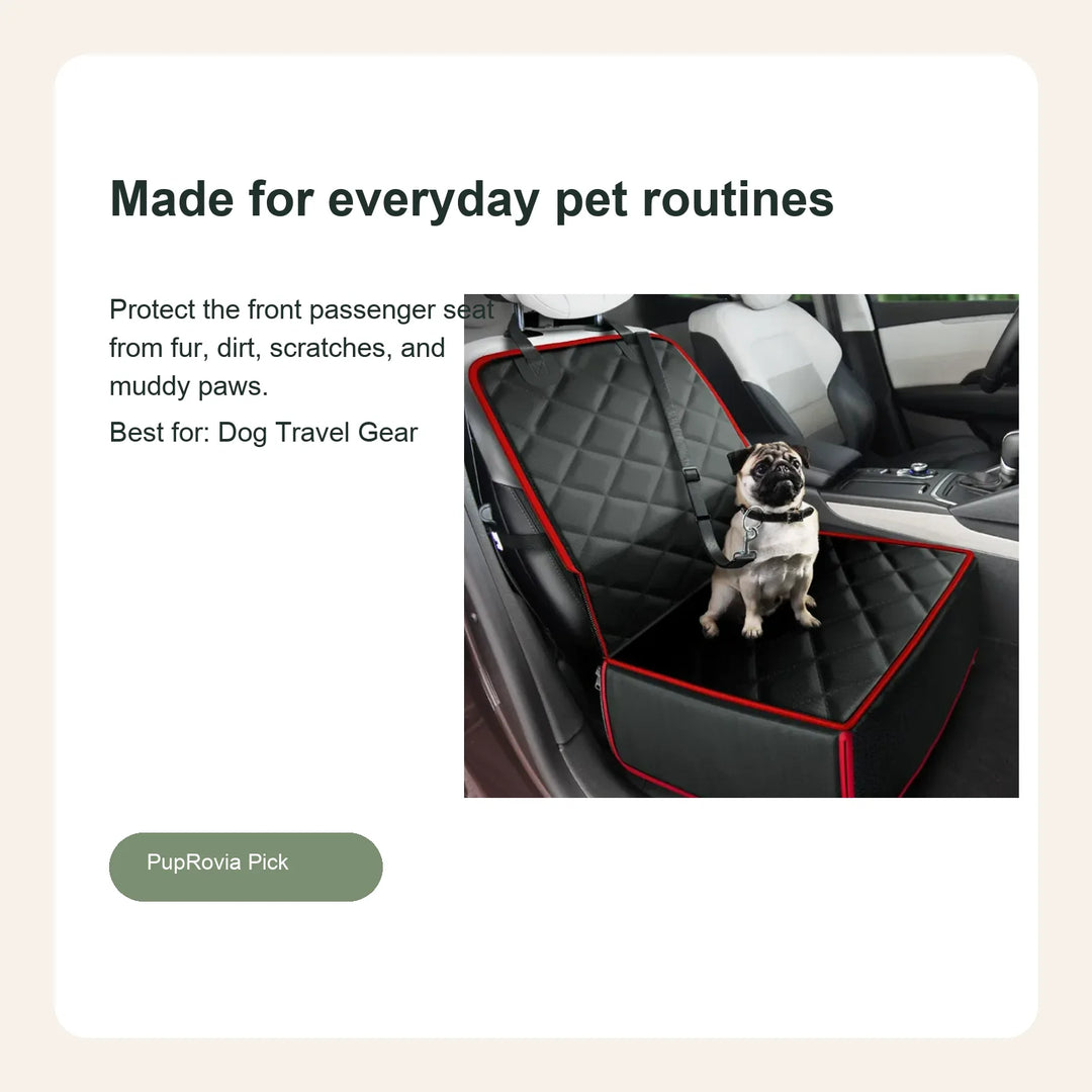 Waterproof Front Seat Dog Car Cover - Lifestyle